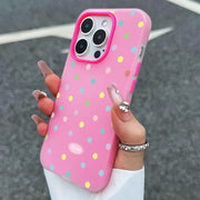 Luxury Colorful Dots Jelly Color Phone Case For iPhone 17 Air 11 12 13 14 15 16 17 Pro Max Plus Shockproof Bumper Cases Cover