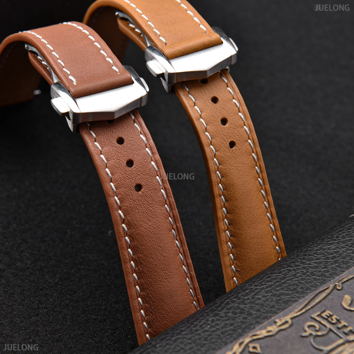 Retro Leather Watch Strap 20mm 22mm Quick Release Smooth Leather Watchband Men Women Watch Band Accessories