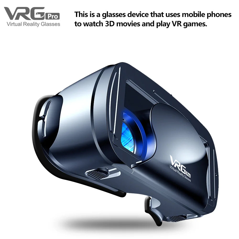 VRG Pro 3D Virtual Reality VR Glasses Devices Headset Viar Goggles Helmet Lenses Smart For Phone Smartphones Viewer Cell Devices
