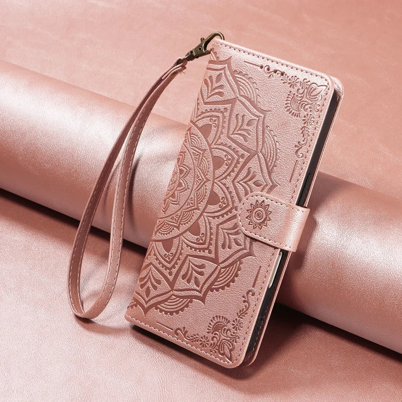 Luxury PU Leather Flip Case For Samsung Galaxy S20 FE S21 S22 S23 S24 S25 S26 Ultra S7 Edge S8 S9 S10 Plus Wallet Phone Cover
