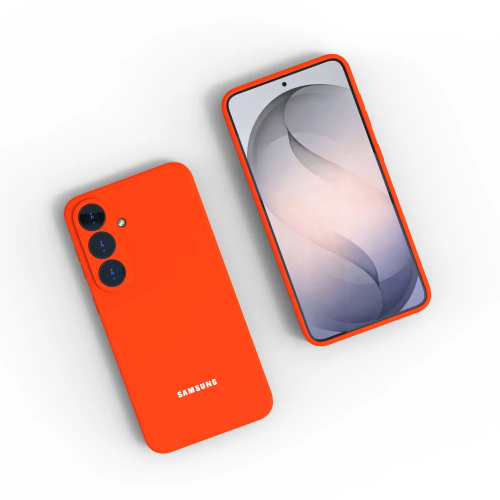 For Samsung Galaxy S26 S25 S24 S23 S22 Plus S26 Ultra S25 FE EDGE Case Soft Liquid Silicone Shockproof Phone Back Cover