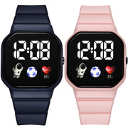 Kids Watch Sport LED Digital Watches Football Silicone Strap Waterproof Electronic Wristwatch for Children Boys Girls Gifts