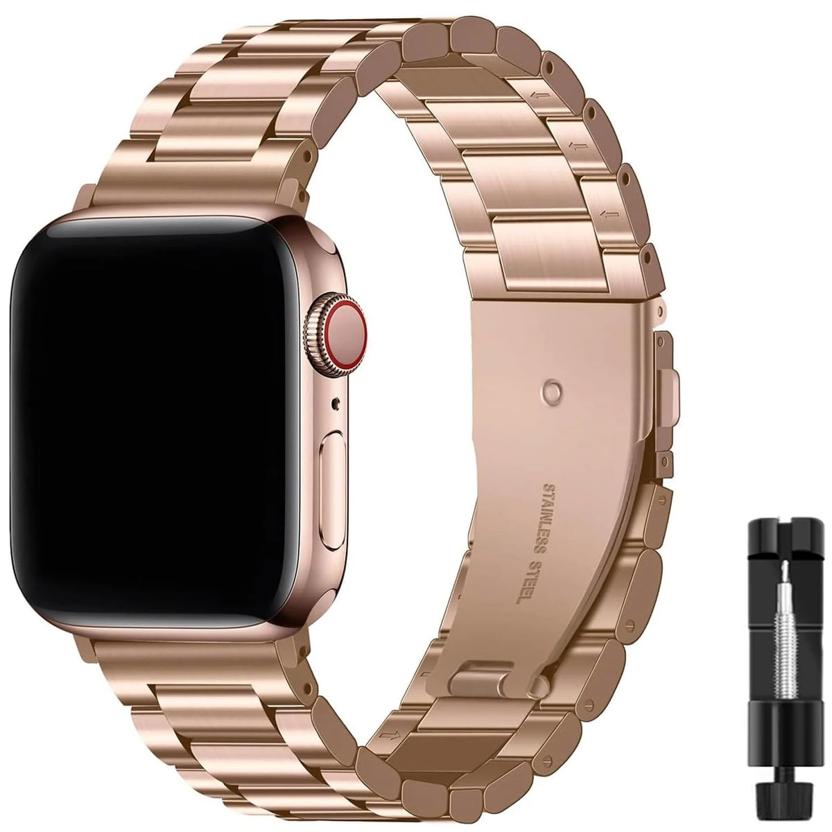 Stainless Steel Strap For Apple Watch Band Series 12/11/10/9/8/7/6/5/SE 3 Metal Bracelet For iWatch Ultra 4 49mm 45mm 44mm 46mm