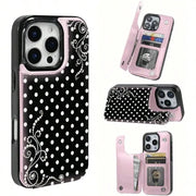 Phone Case: Pearl Polka, TPU Phone Case Features a Pattern Suitable for iPhone 16 Pro Max, 16, 15 Pro, 14 Plus, 13, 12 Series