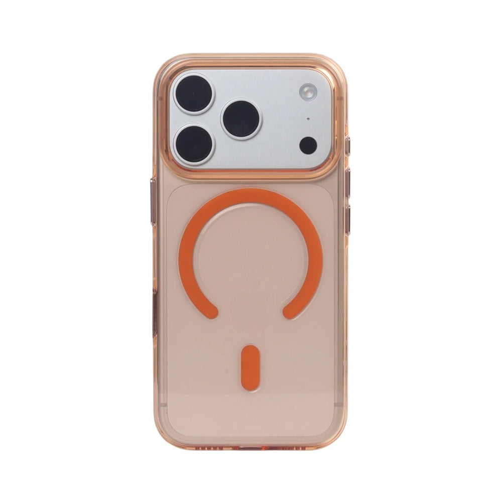 Luxury Transparent Magnetic Bumper Case For iPhone 18 17 16 Pro Max For Magsafe Wireless Charge Camera Button Clear Cover Shell
