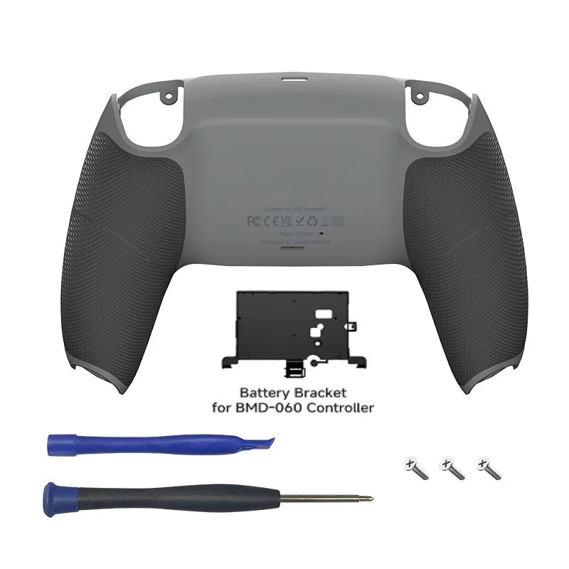 Redesigned PS5 Controller Two-color Non-slip Bottom Case Replacement for BDM-010, 020, 030, 040, 050 060 Model