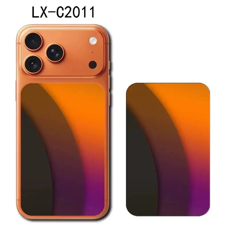 For Apple iPhone 17 Pro 17 Pro Max Half Cover Back Cover Decal Skin 3D Colorful Rear Protective Sticker Film