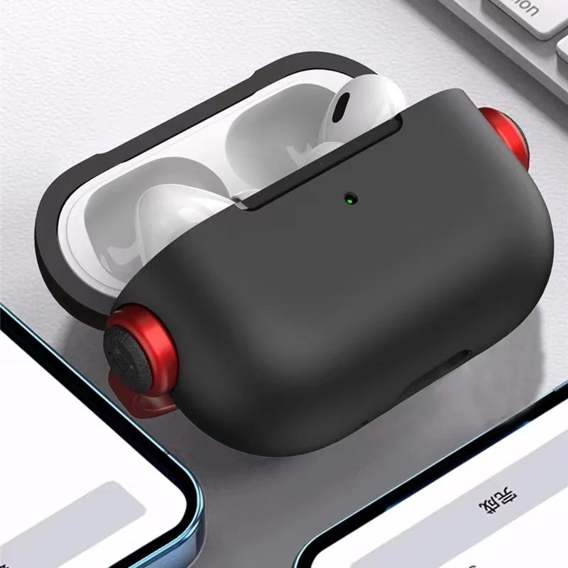 Protective Case For Apple Airpods 1 2 3 4 Pro2 air pods Wireless Bluetooth Earphone Cover Sleeve Headphone Bag With Phone Holder
