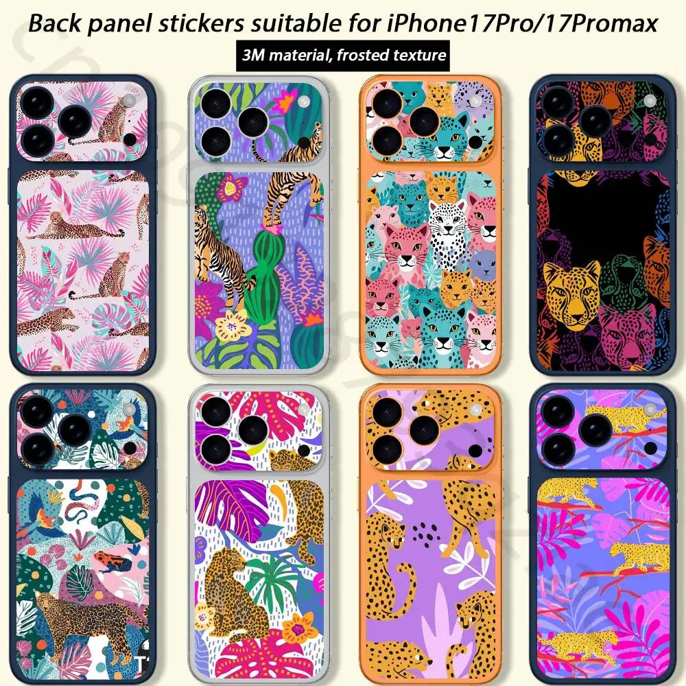 FlowER For iPhone 17 pro Max 17 pro Full Cover Decal Skin Wrap 3D Colorful Rear Protective Sticker Film