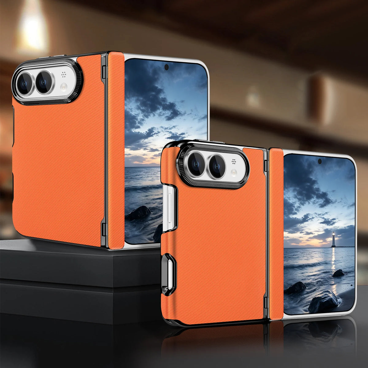 For iPhone Ultra 18 Fold Case Luxury Leather Matte Magnetic Wireless Charging Shockproof Protection Hard Back Cover Accessories