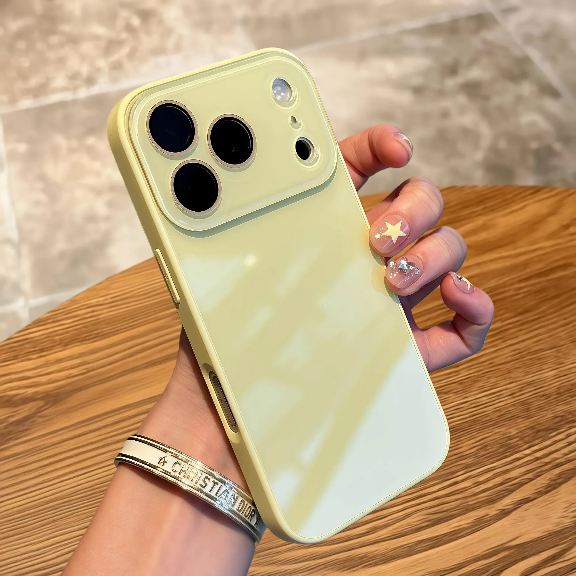 Luxury Candy Color Tempered Glass Phone Case For iPhone 17 16 15 14 13 Pro Max 17Pro Cases Camera Protection Hard Back Cover