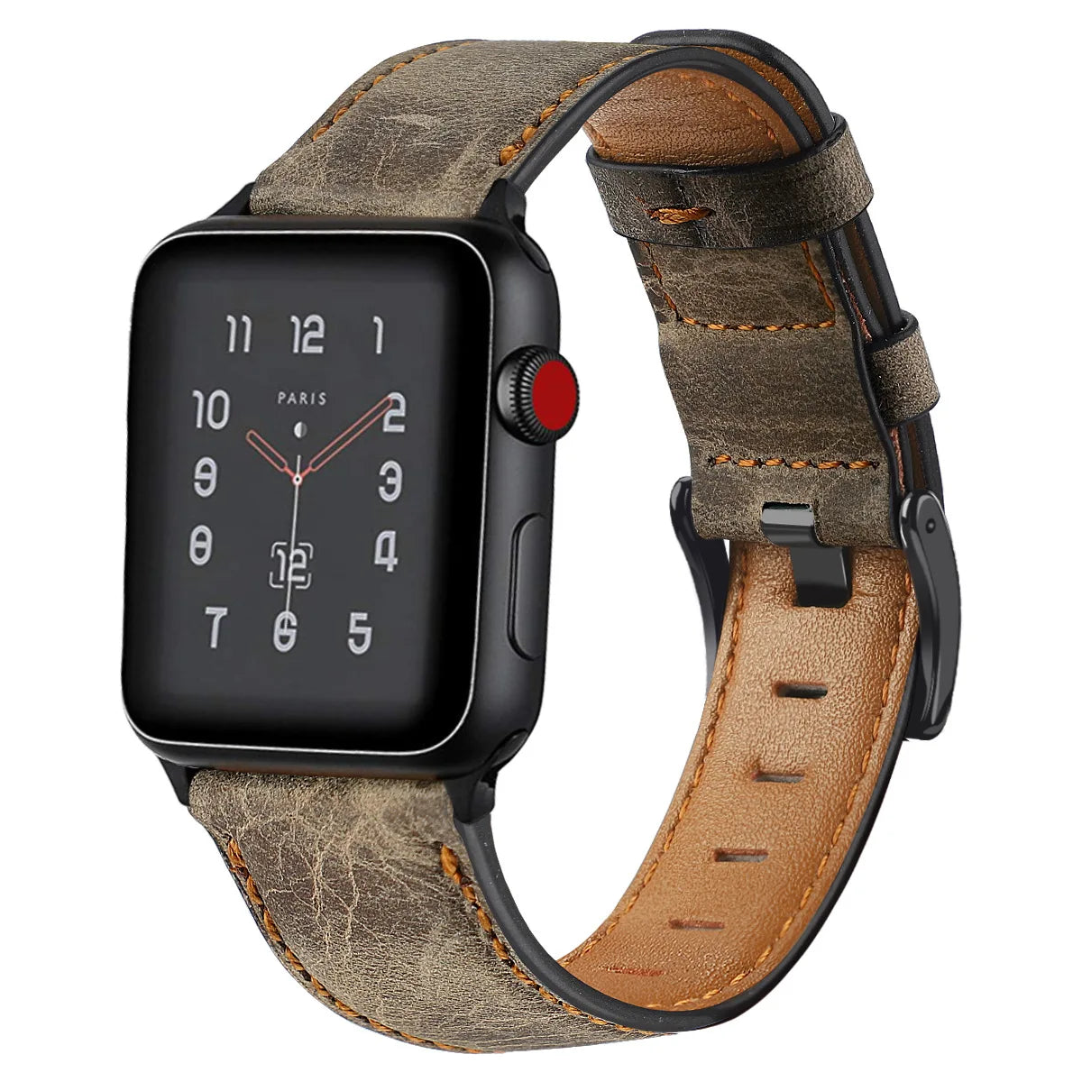 Leather Strap For Apple Watch Band 44mm 40mm 45mm 41mm 42mm 38mm 46mm 49mm bracelet Correa iWatch Series 10 9 8 Ultra 2 se 7 6 5