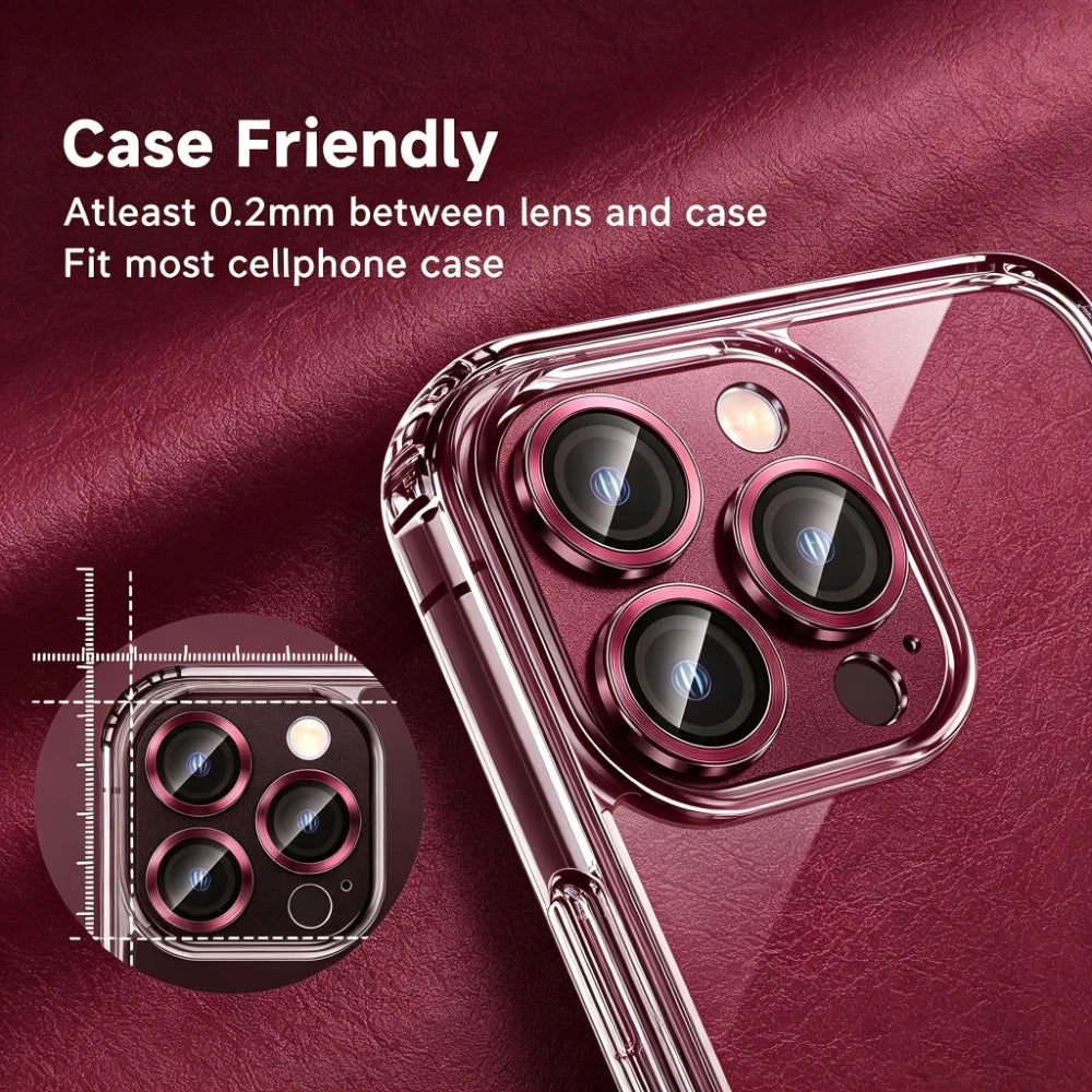 NNBILI 10pcs CD Pattern Eagle Eye Camera Lens Protector Film for iPhone 18 Pro,18 Pro Max 17 Pro Max HD Separate Lens Protector