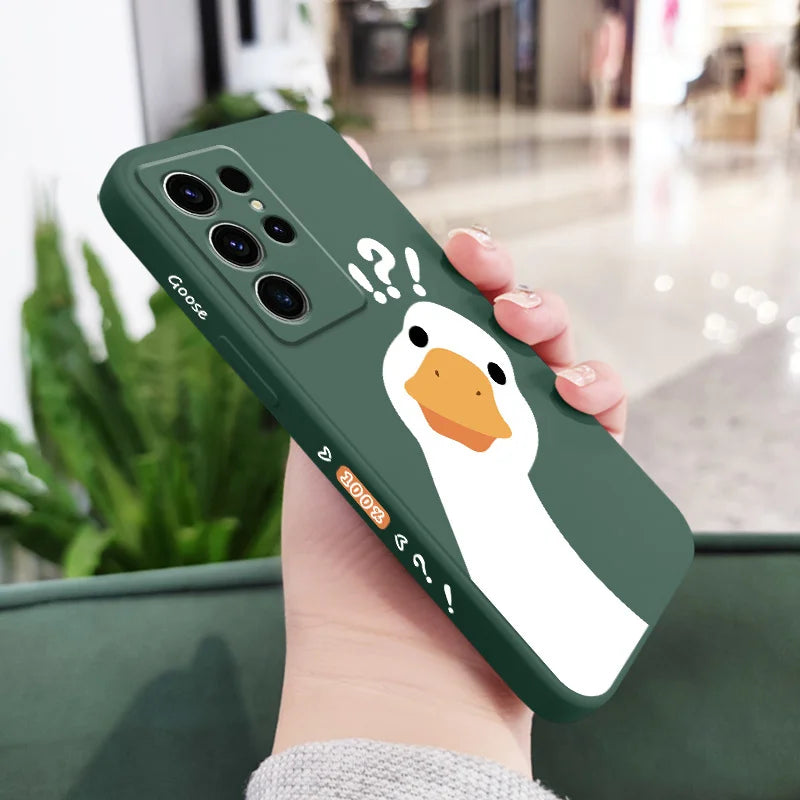 Doubt Goose Phone Case For Samsung Galaxy S25FE S24 S23 S22 S21 S20 Ultra Plus FE S10 S9 S10E Note 20 ultra 10 9 Plus Cover