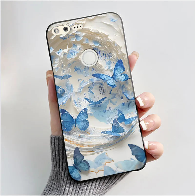 For Google Pixel 1 Case Aesthetic Cute Cat Shockproof Silicone TPU Soft Back Cover for Google Pixel 1 Pixel1 XL Phone Case Coque