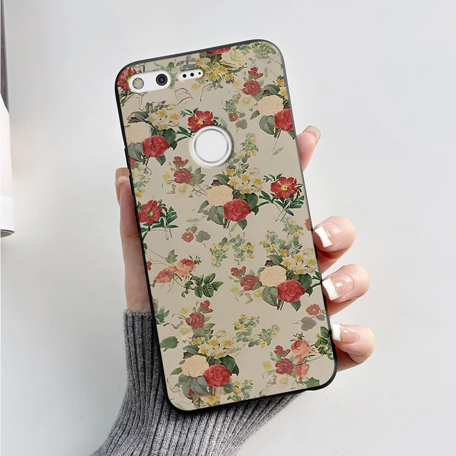 For Google Pixel XL Phone Case Cute Cartoon Soft Silicone Protect Cover Coque For Google Pixel 1 XL Pixel1 1XL Bumper Case Funda