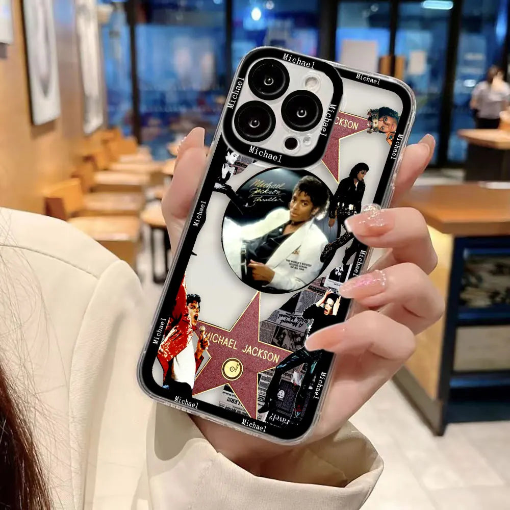 Dancer m-Michael j-Jackson Clear Phone Case For Samsung Galaxy S26 S25 S24 S23 S22 S21 S20 FE PLUS ULTRA EDGE Case Cover Shell