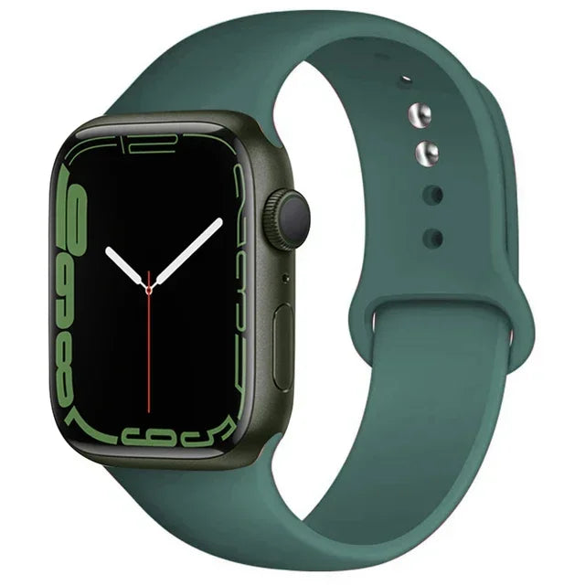 Silicone Sport Strap For Apple Watch Series11 10 9 8 7 6 5 SE Ultra3 Bracelet For Apple Watch 44mm 45mm 49mm 46mm 38/40/41/42 mm
