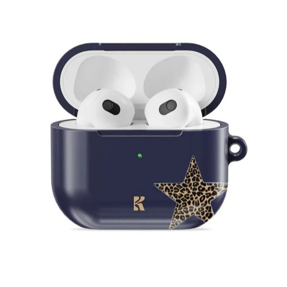 Snow Kitty Savage Idol Shockproof Protective Glossy HD Hard PC Cover Case For AirPods Earphone 1 2 3 Pro Pro2 With Metal Hook