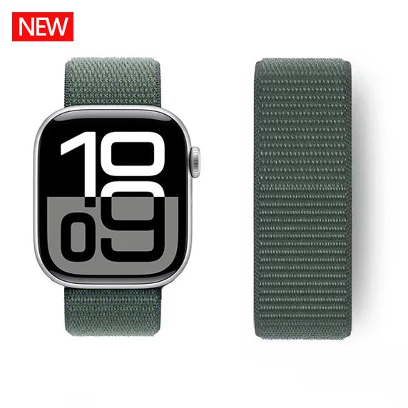 Nylon loop Correa For Apple Watch Bands 45mm 44mm 46mm 40mm 49mm 41mm 42mm Bracelet iWatch Series 12 11 Se 7 8 9 10 ultra 3 4
