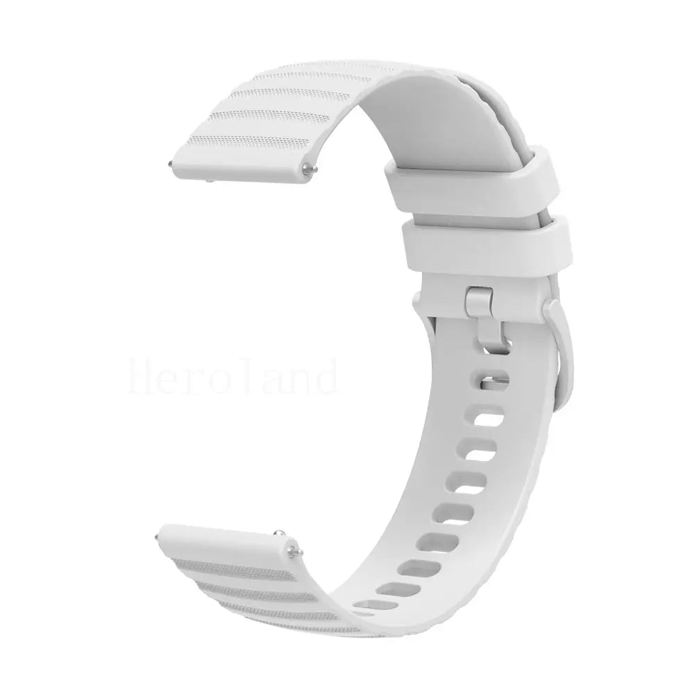 Premium Silicone Watchband WatchStrap Silicone Bracelet Quick Release Rubber Strap WristBand 18mm 20mm 22mm Width Replacement
