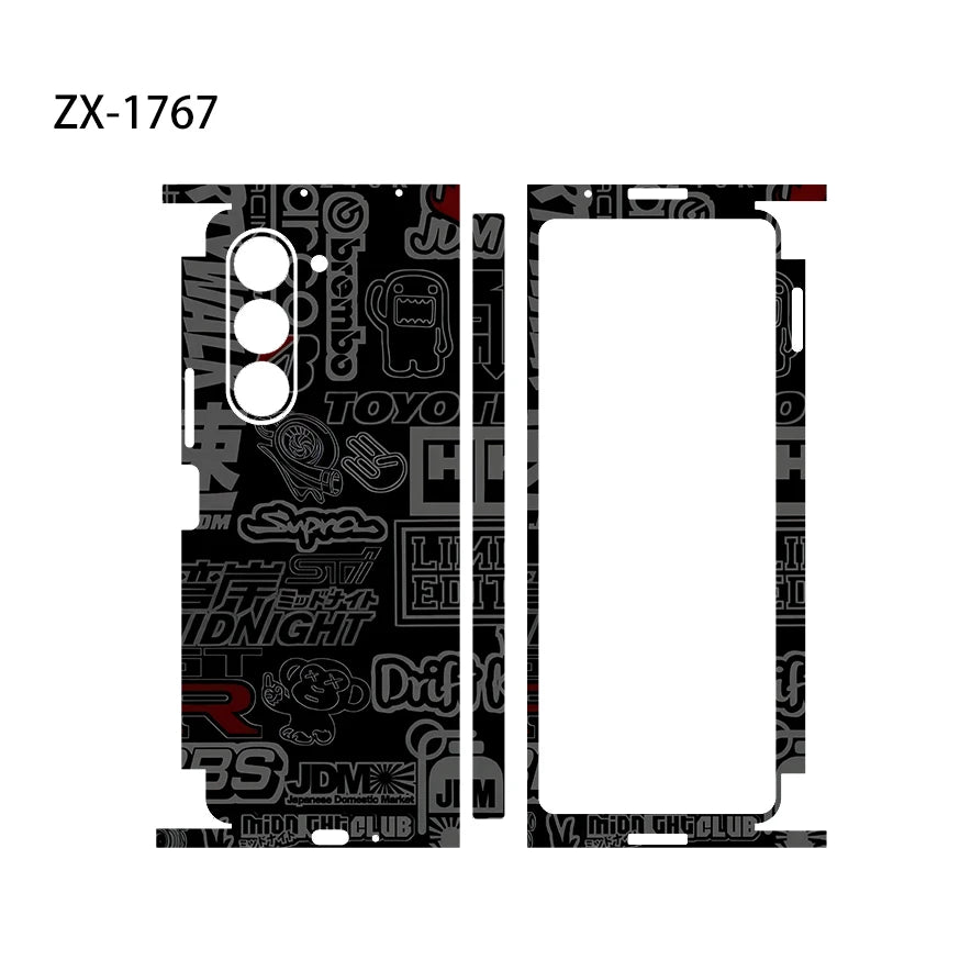 Skin Wrap For Galaxy Z Fold 6 Back Film Samsung Z Fold 7 Protective Decal Fold 4 Fold 3 Sticker Back Screen Protector