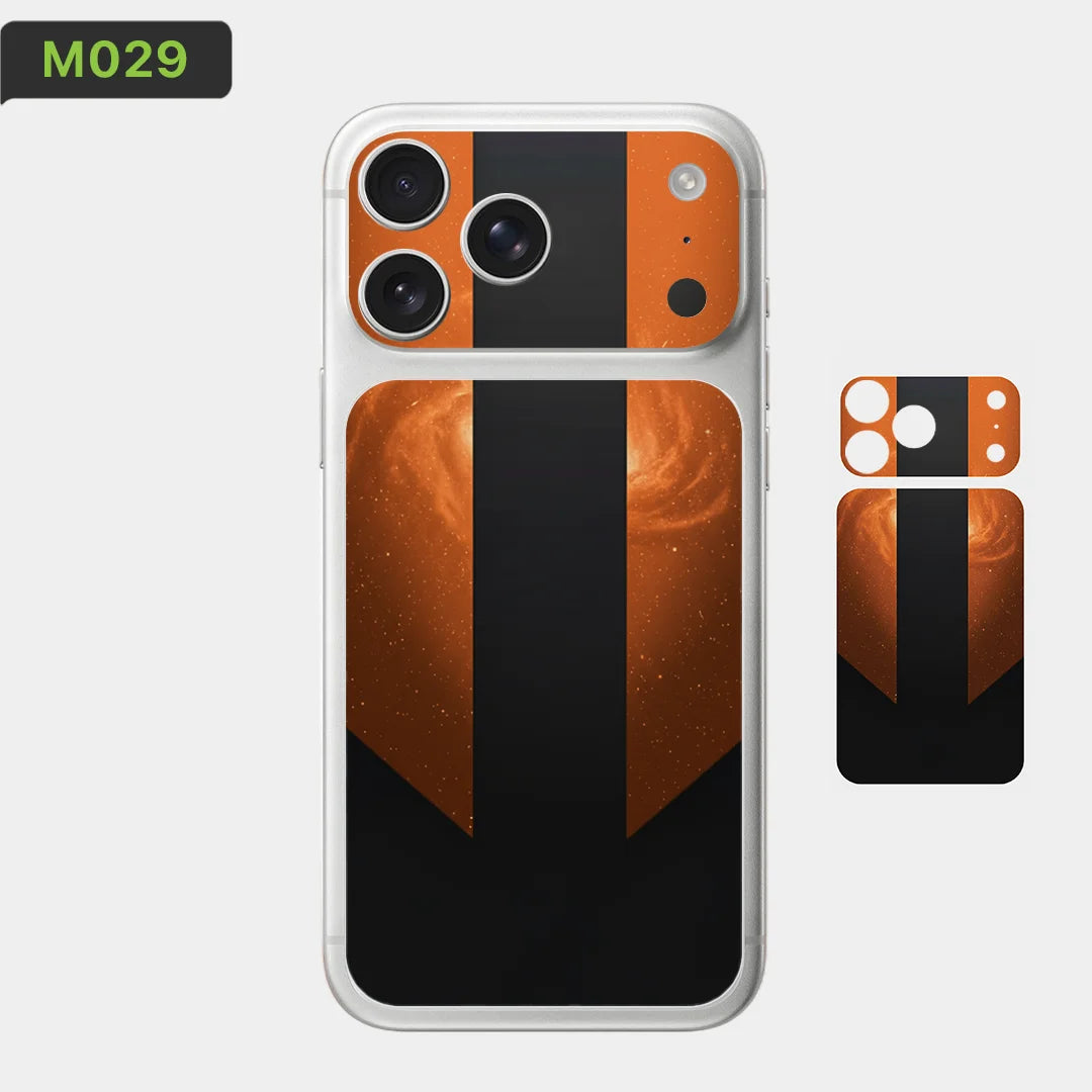 BC02 for Apple iPhone 17 Pro Max /17 Pro/Air Camera with Battery Skin Wrap 3D Colorful Rear Protective Sticker Film