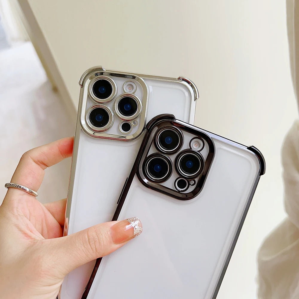 Cool Spider-Mans Plating Phone Case For Samsung S26 S25 S24 S23 S22 S21 S20 FE Note20 Edge Plus Ultra 4G 5G Anti Fall Airbag