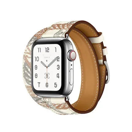 Genuine Leather Bracelet Strap For Apple Watch Band 45mm 49mm 41mm 44mm 42mm 46mm Leather Wristband iWatch Ultra 11 10 9 8 7 6 5