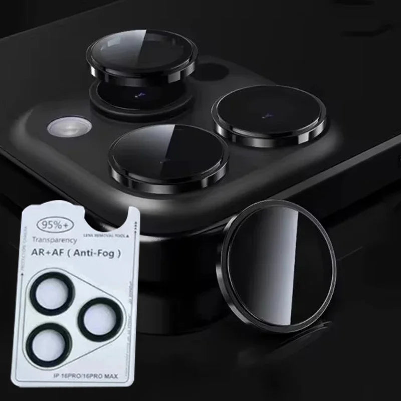 For iPhone 18 Pro Max Auto Snap AR Anti-Reflection Rear Camera Lens Protector One-Step Apply Lens Glass With Pry Opening