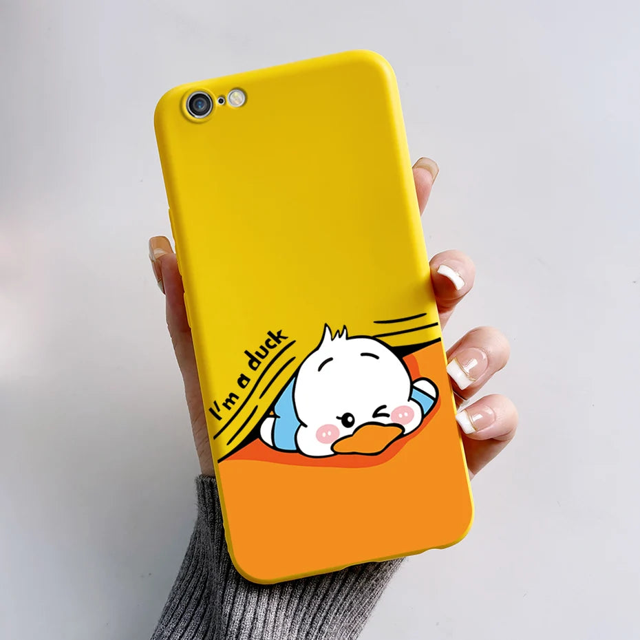 Stylish Painted Cover For iPhone 6 6S Plus Case iPhone6 6S Plus Cover Silicone Soft Phone Back Case For Apple iPhone 6 6S Coque