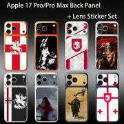 Georgia Flag For iPhone 17Pro/ProMax Battry Back Cover with Camera Decal Skin Rear Protective Sticker Film