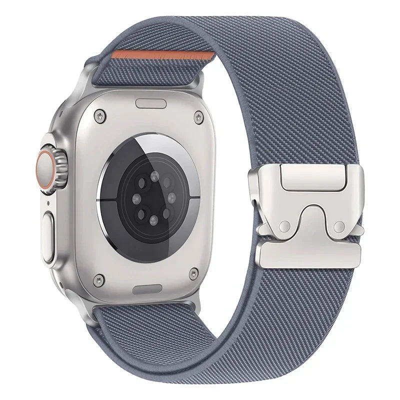 Elastic Nylon Strap for Apple Watch band Ultra 2 49mm 46-42-45mm 41-44mm parachute buckle Bracelet IWatch Series 10 9 8 7 6 SE