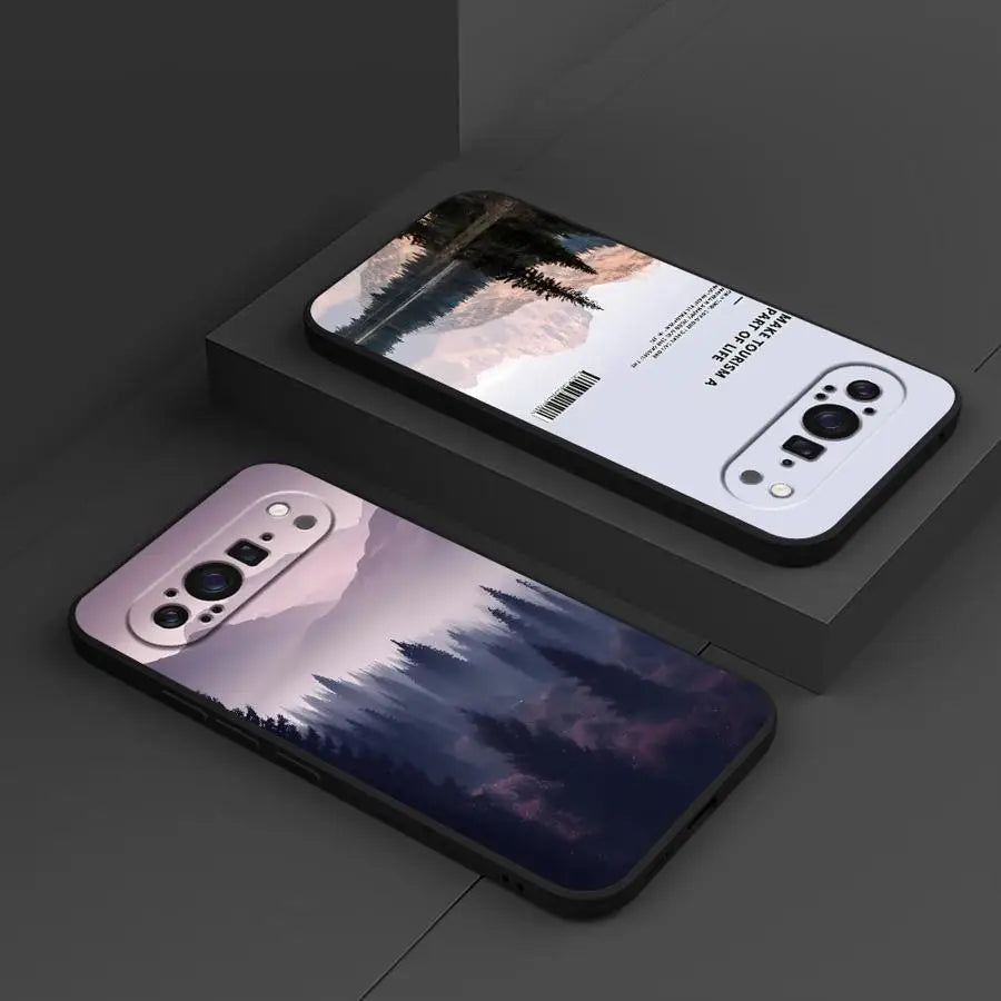 Mountain Peaks Landscape Funda Phone Cover Case for Google Pixel 10A 6a 8a 9a 10 9 Pro XL 7a 6 7 8 Pro