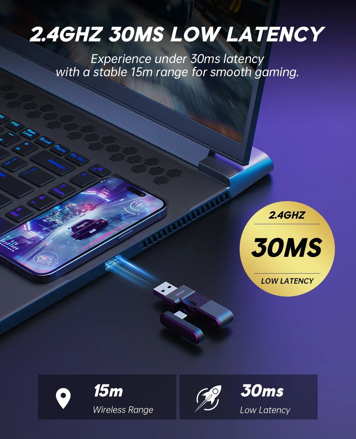 Oneodio EKSA E900 WT 2.4G Wireless Gaming Headset Tri-Mode Over Ear Bluetooth Headphones Gamer With Mic RGB For PC PS4 PS5 80Hr
