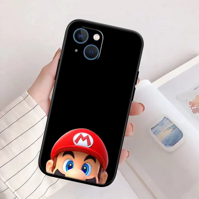 M-Marios New High-End Shell Phone Case for iPhone 16 15 14 13 12 Pro Max Plus Mini
