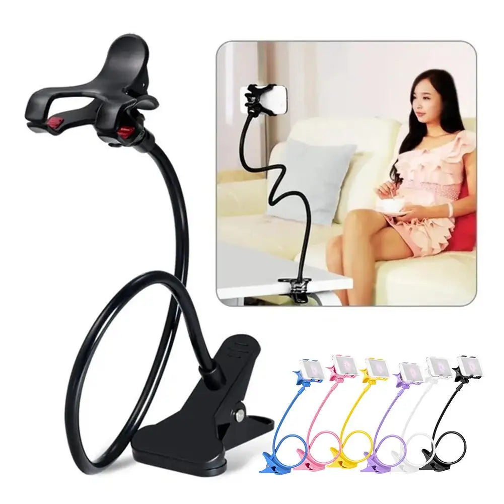 Phone Holder Gooseneck Flexible Arm Lazy Rotatable Bedside Cellphone Stand Mount Household Support Bracket Smartphone Holder