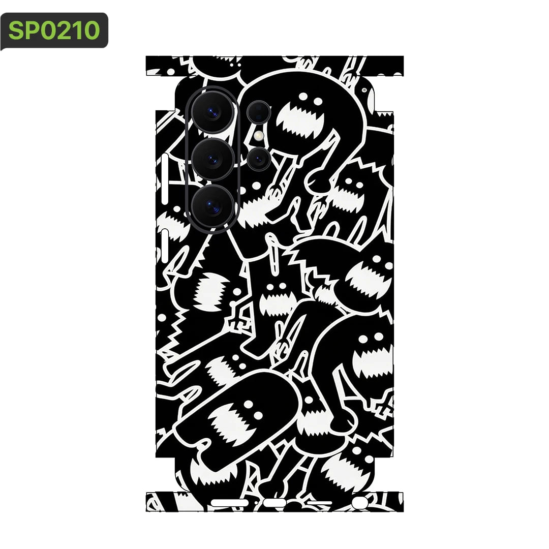 MIX011 Skins Grain Film Wrap Phone Back Sticker For SAMSUNG Galaxy S25 S26 Ultra S24 Plus S22 Ultra S22 S21 FE Film