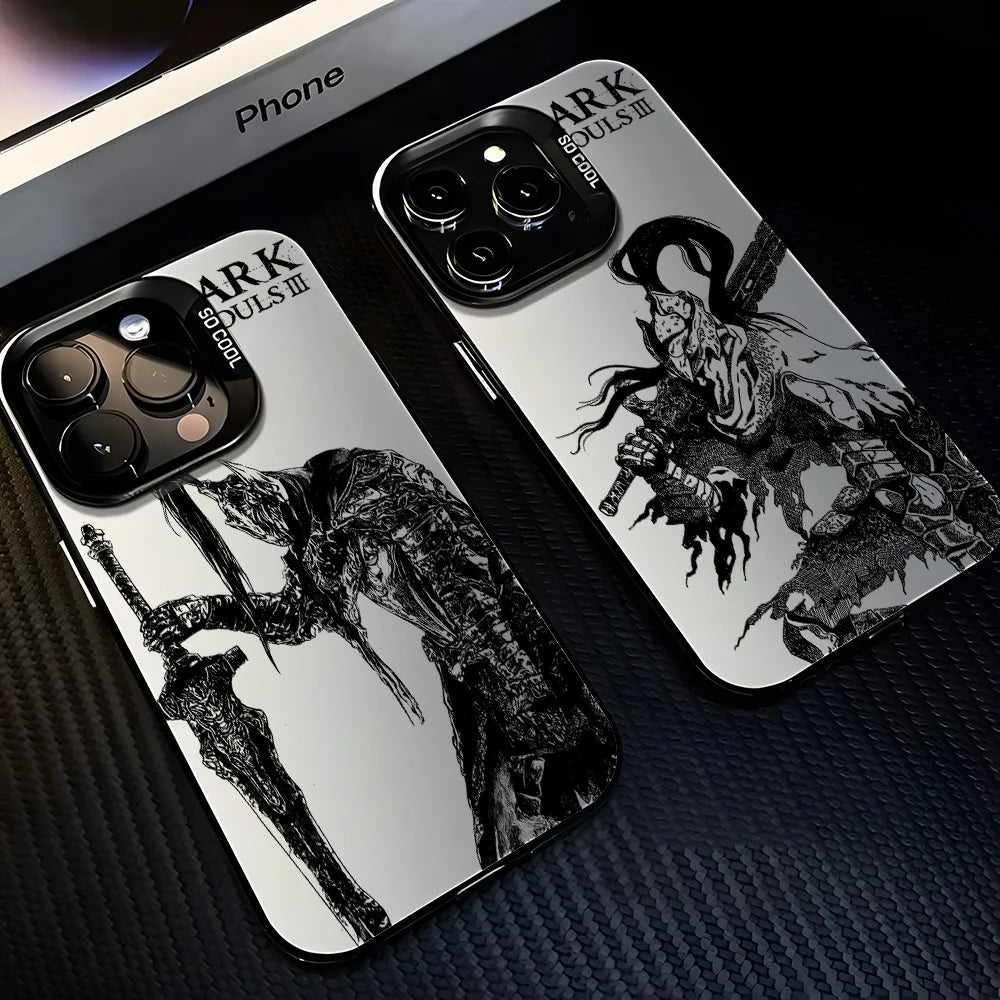 Hot Blood Game Dark Souls Phone Case For iPhone 16e 16 15 14 13 12 11 mini Pro Max X XR XSMAX 8 7 Plus Anti Fall Matte Cover