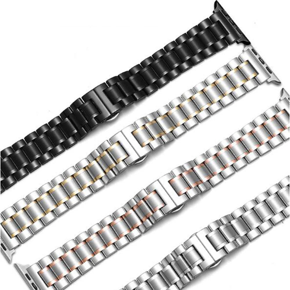 Stainless Steel Strap For Apple Watch Band Series 12/11/10/9/8/7/6/5/SE 3 Metal Bracelet For iWatch Ultra 4 49mm 45mm 44mm 46mm