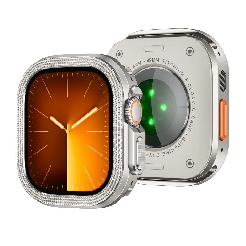 Luxury Titanium Case For Apple Watch 49mm Metal Alloy Armor Drop Resistant Protector Cover Hard Bumper For iWatch Ultra 1 2 3