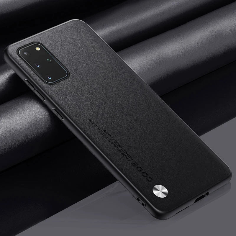 Luxury Leather Phone Case For Samsung Galaxy S20 Plus S20 FE Protective Cover Matte Silicone Case For Samsung Note 20 Ultra 5G