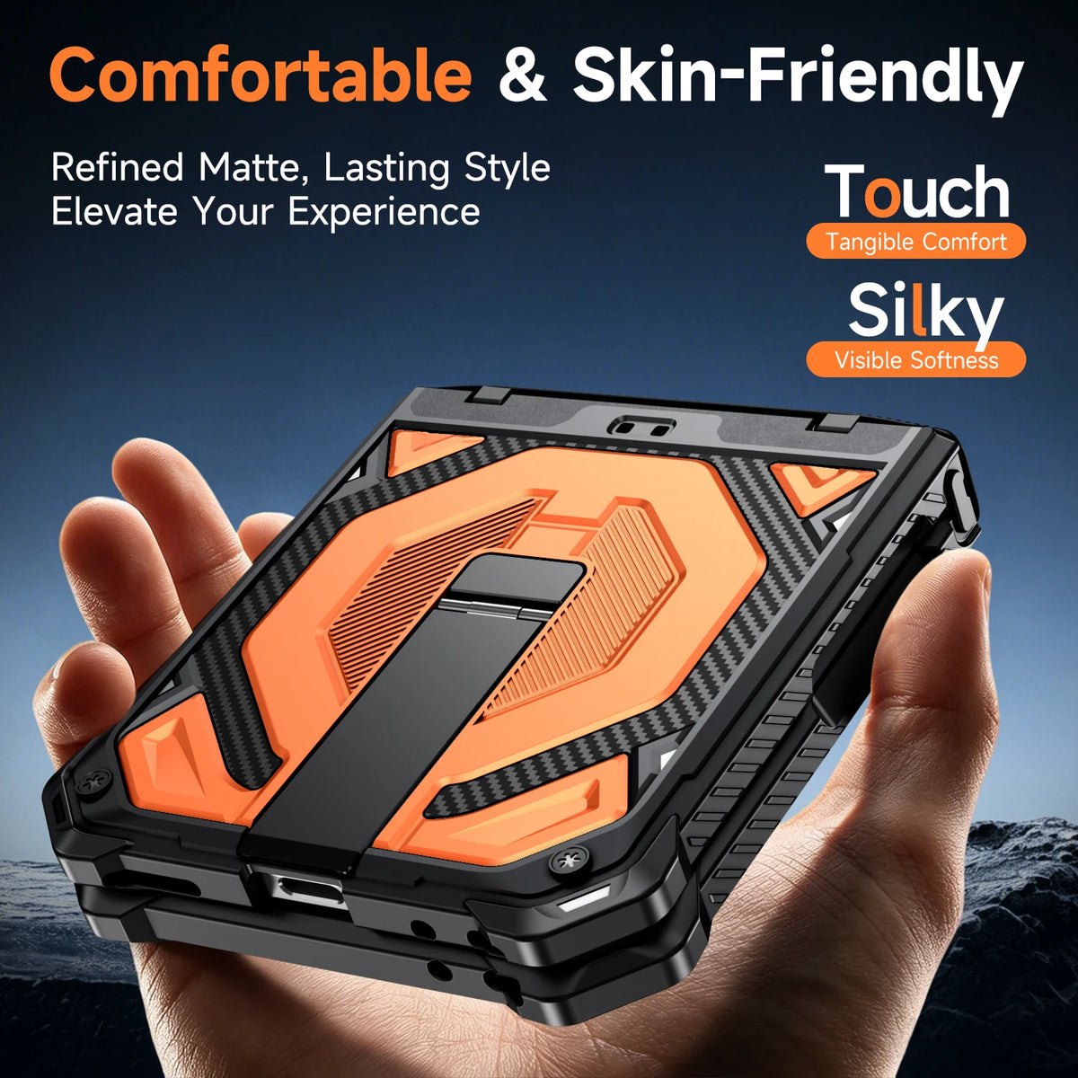 Case For Samsung Galaxy Z Flip 8 Z Flip 7 Magnetic Stand Hinge Protection Military-Grade Protection Rugged Shockproof Phone Case