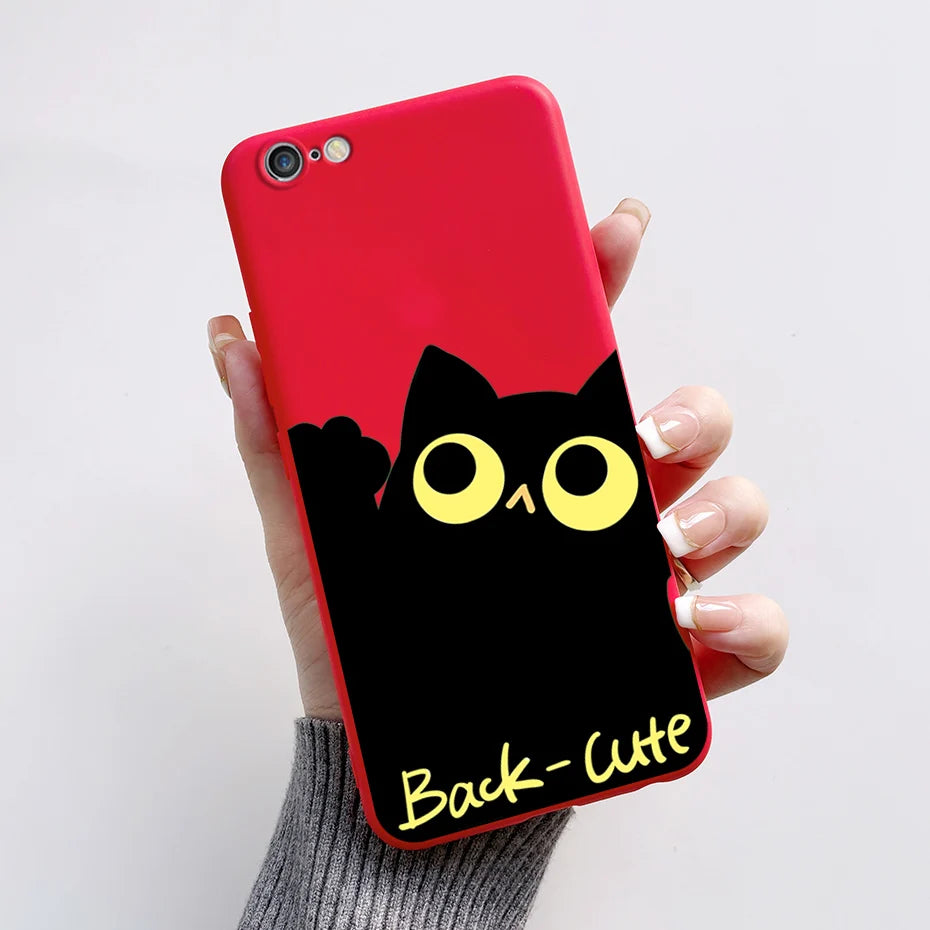 Stylish Painted Cover For iPhone 6 6S Plus Case iPhone6 6S Plus Cover Silicone Soft Phone Back Case For Apple iPhone 6 6S Coque