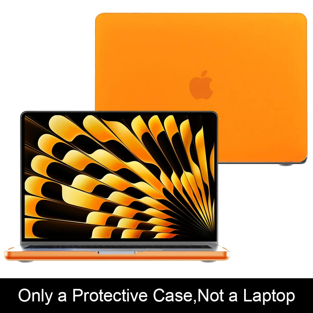 2026 Laptop Case For Macbook Air 13.6 inch M5 M4 M3 M2 2026 2025 2024 2022 A3240 A3113 A2681,Ultra Thin Matte Case