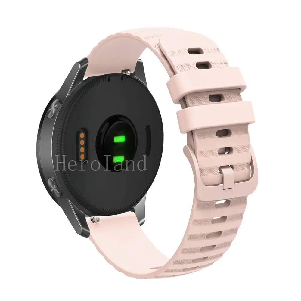 Premium Silicone Watchband WatchStrap Silicone Bracelet Quick Release Rubber Strap WristBand 18mm 20mm 22mm Width Replacement