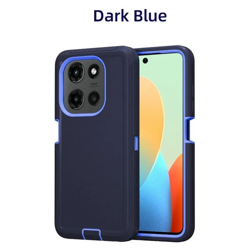 3-Laye Heavy Duty Hybrid Ott Defender Case For Motorola G Edge Play Stylus Power 5G 2026 2025 2024 2023 Shockproof Cover