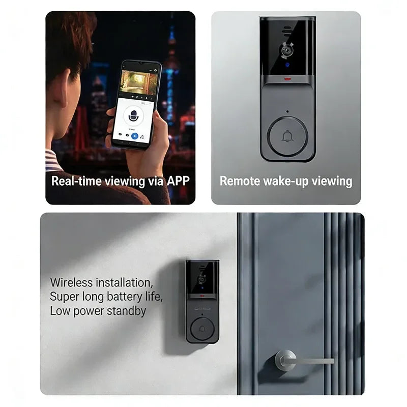 M16 M9 WiFi Wireless Video Doorbell Two-Way Intercom Infrared Night Vision Mobile APP Remote Control Home Surveillance Door Bell