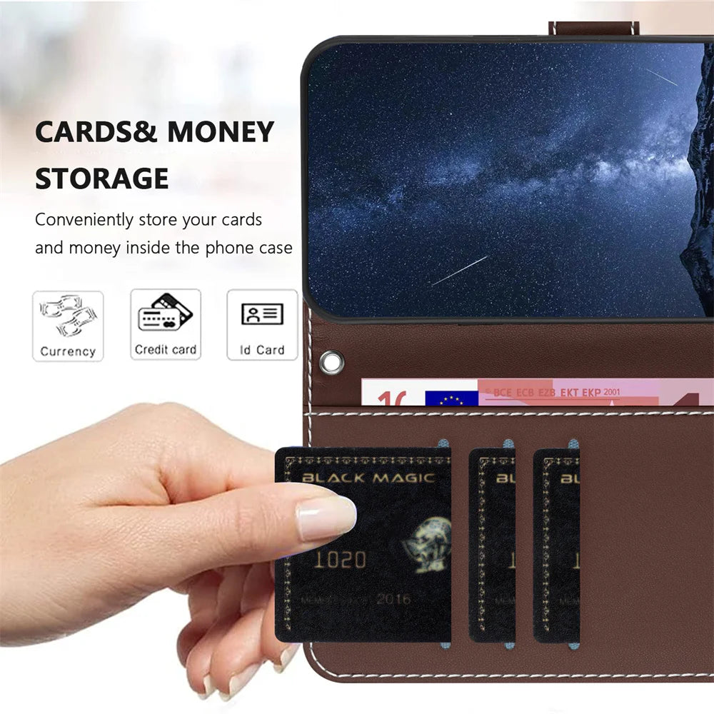 Ultra-thin Leather Case For Google Pixel 6 7 8 9 Pro XL 5 9A 8A 7A 6A 5A 8Pro 7Pro Magnetic Flip Book Card Holder Wallet Cover