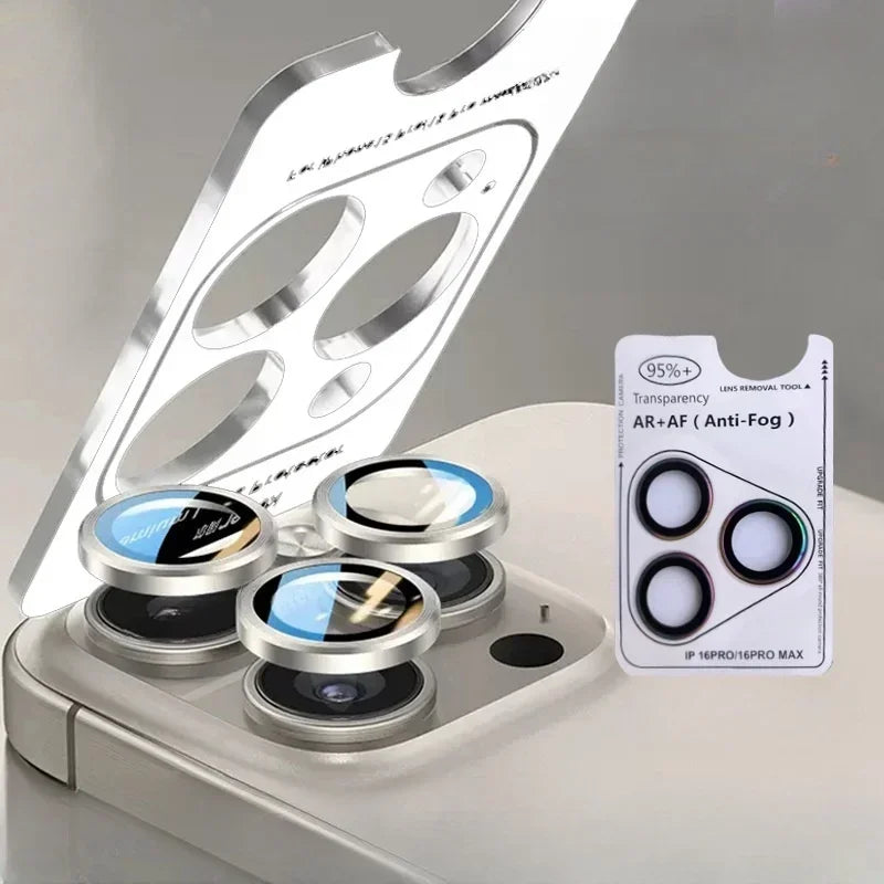 For iPhone 18 Pro Max Auto Snap AR Anti-Reflection Rear Camera Lens Protector One-Step Apply Lens Glass With Pry Opening